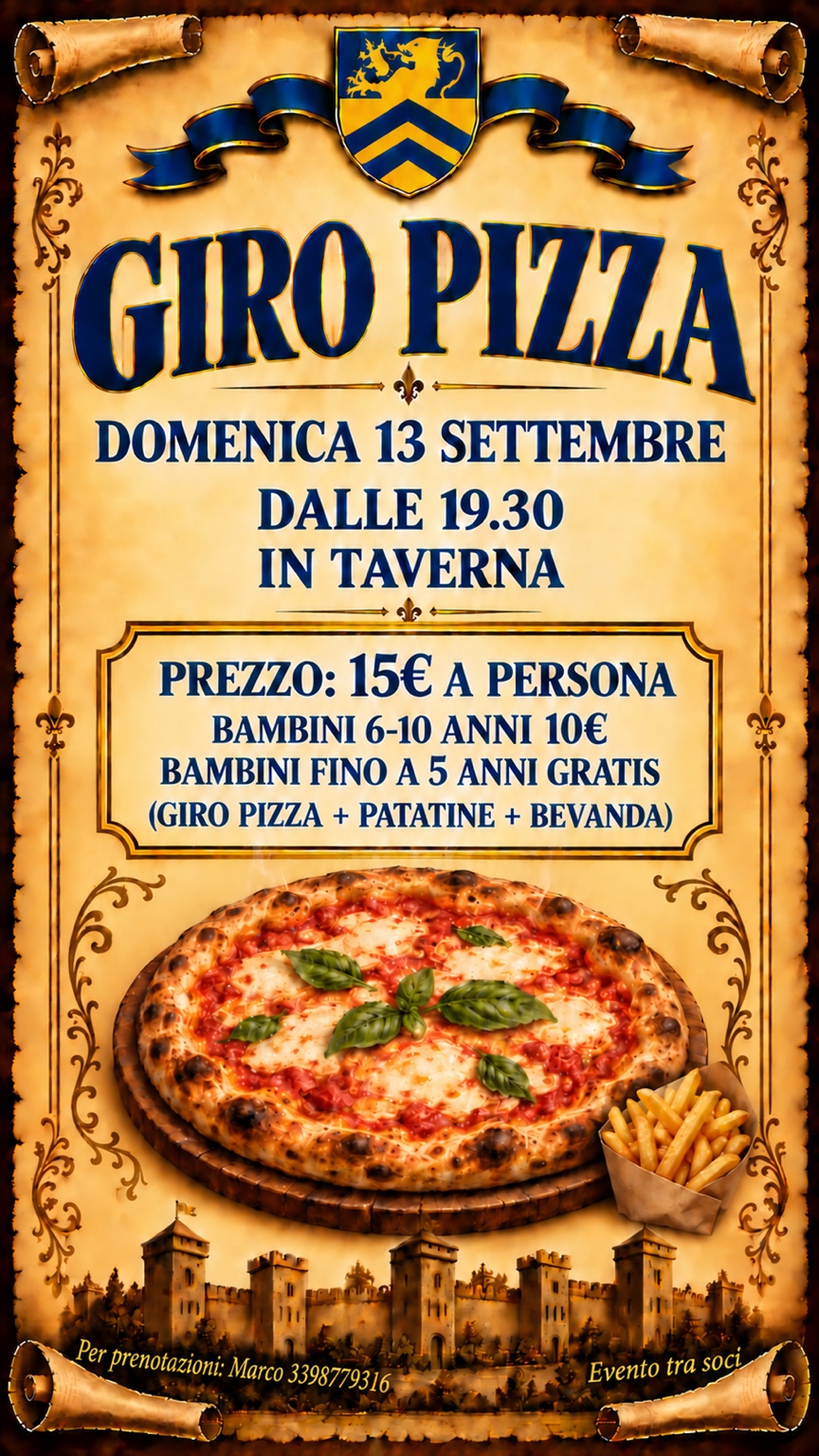 Locandina: Giro pizza in taverna