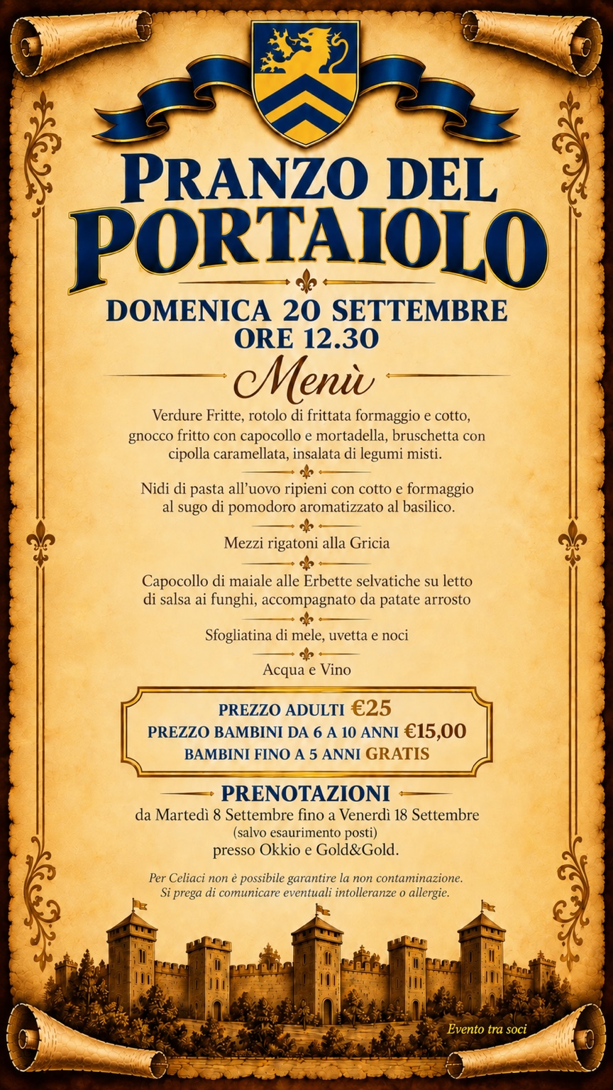 Locandina: Pranzo del Portaiolo