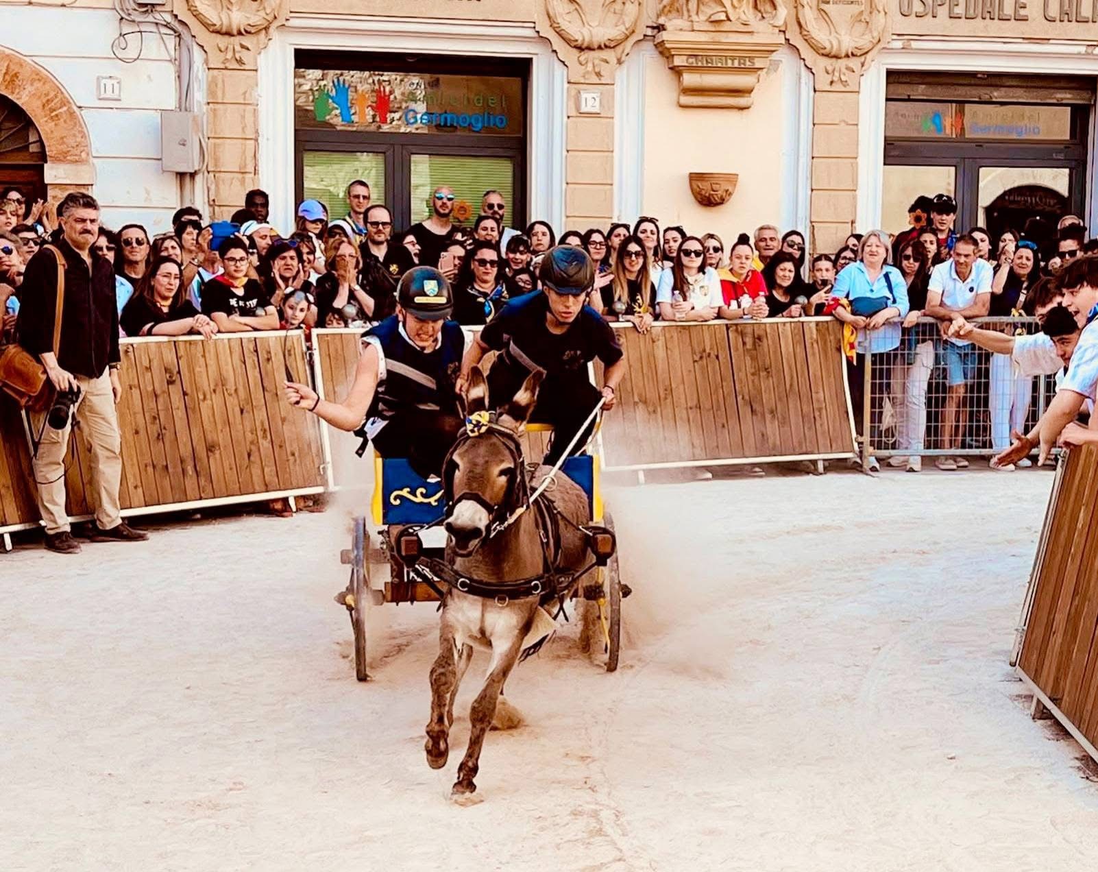 La corsa a carretto del Palio di Primavera